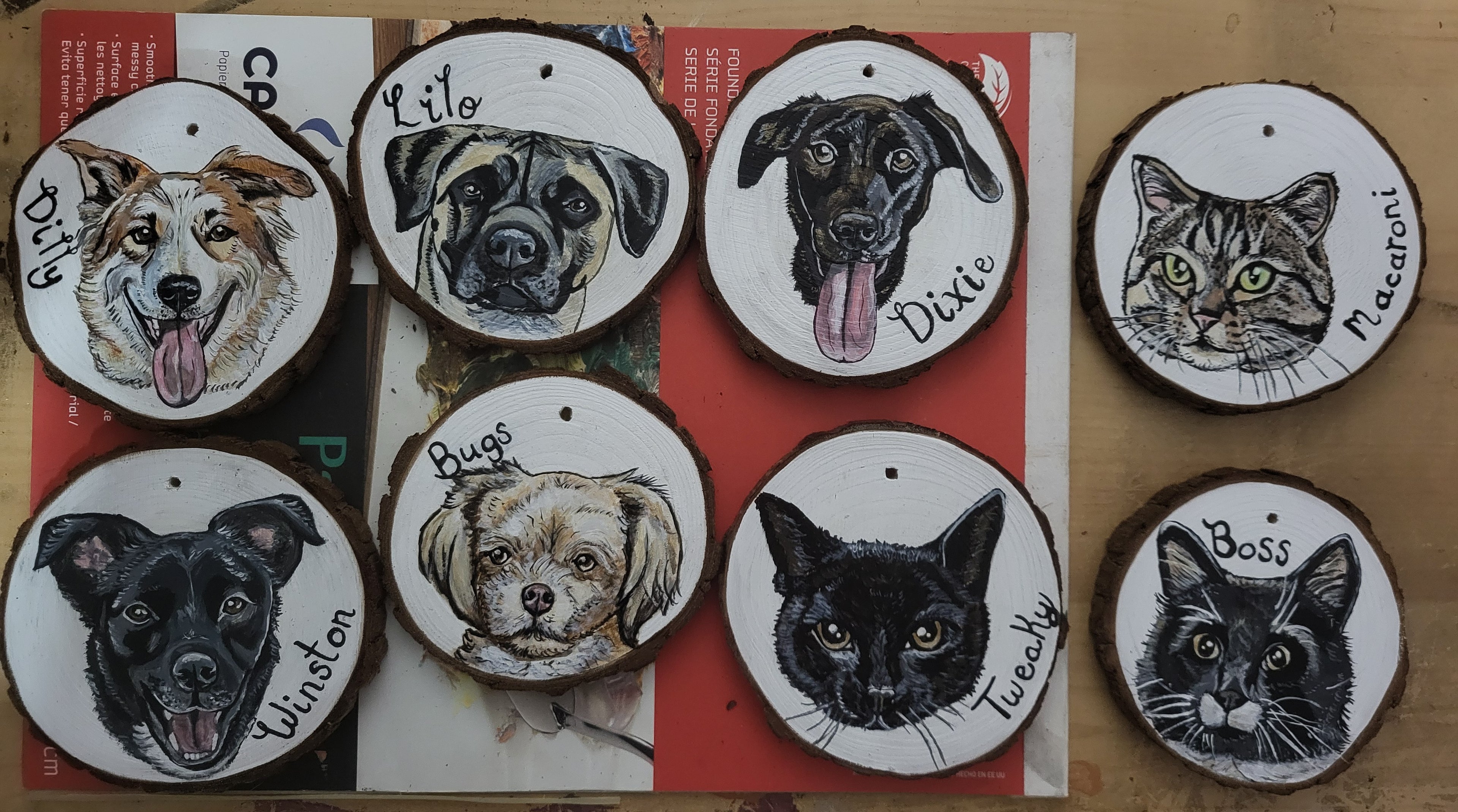 Custom Pet Portrait Ornament