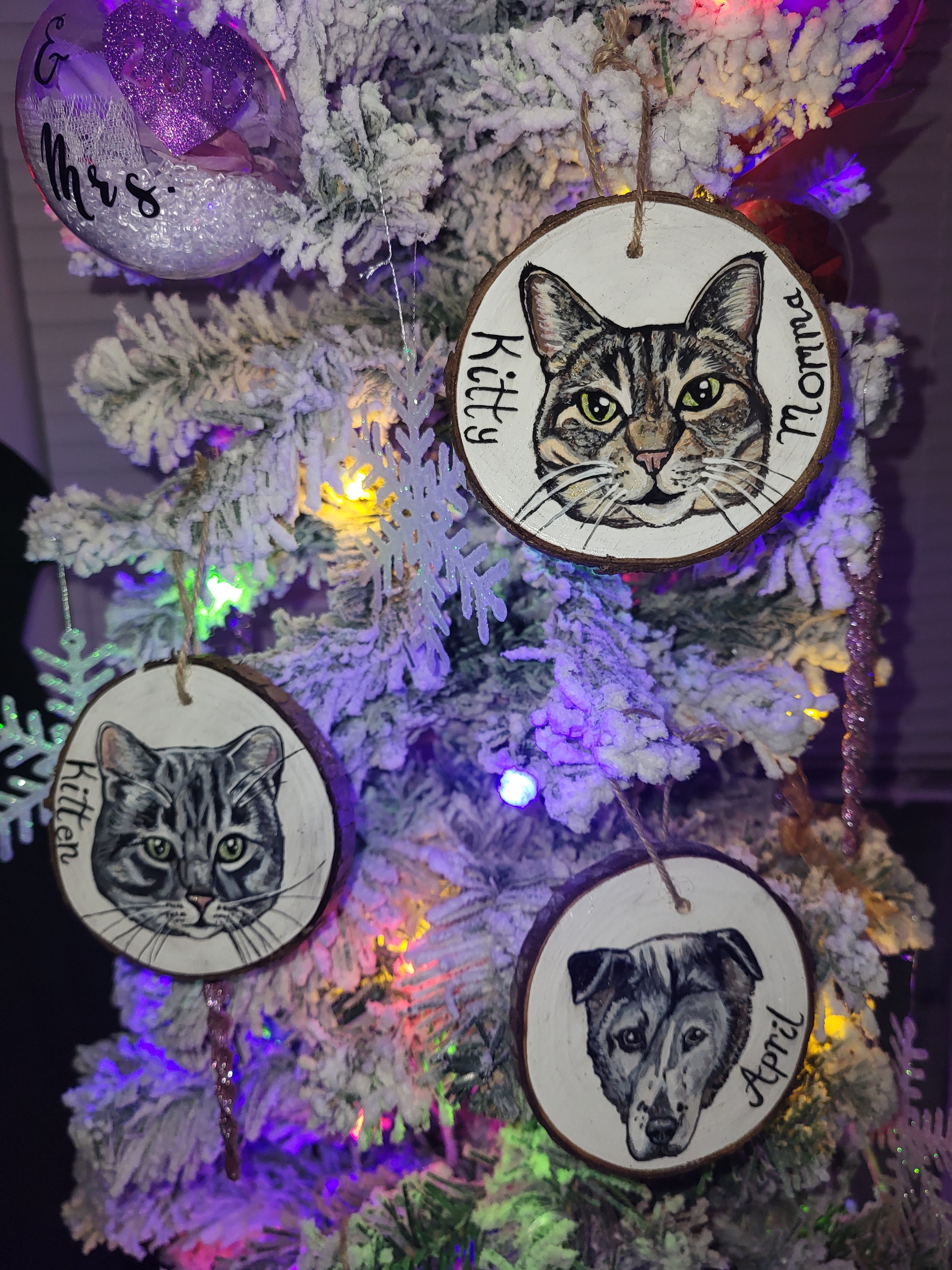 Custom Pet Portrait Ornament