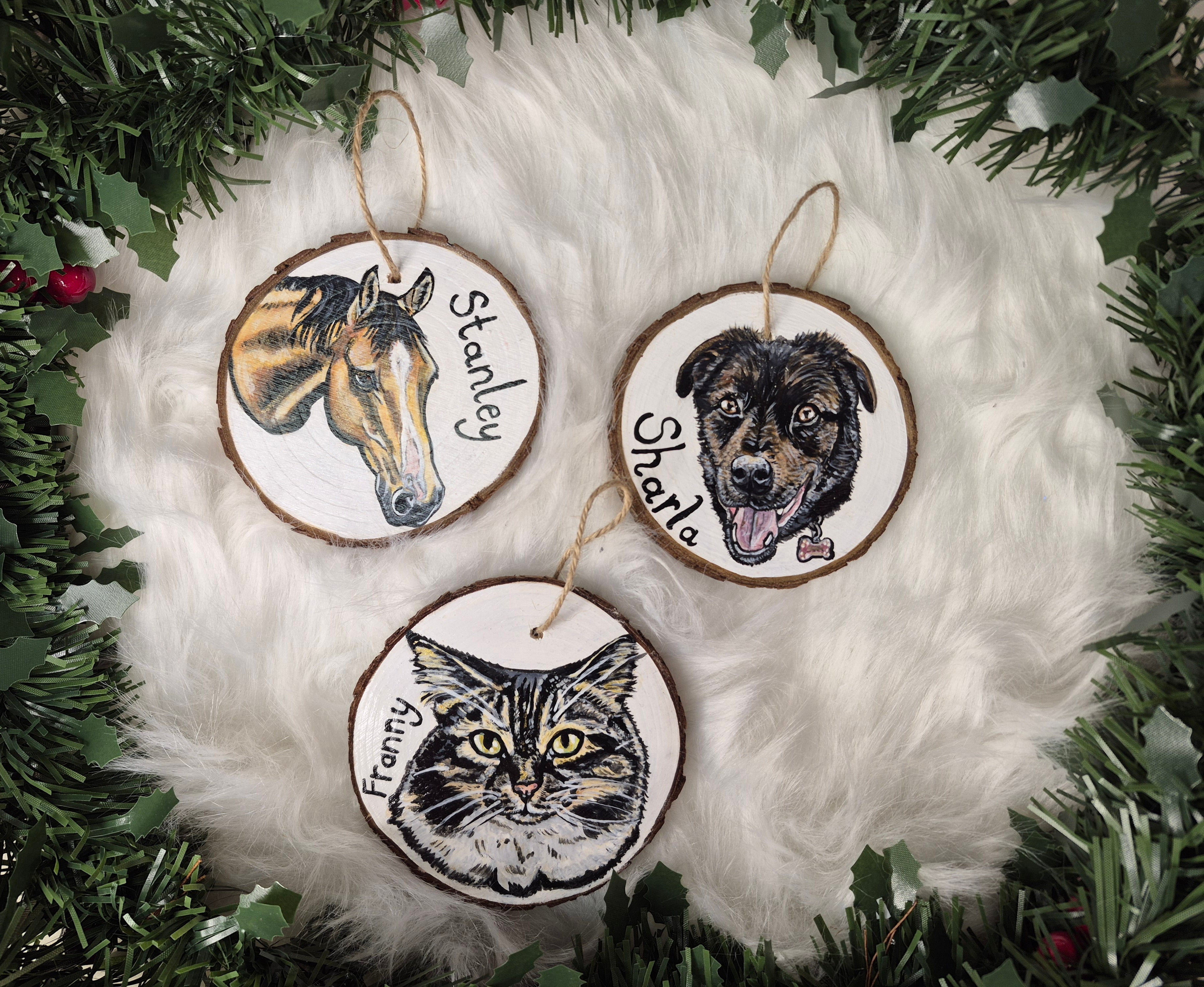 Custom Pet Portrait Ornament
